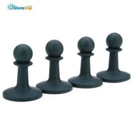 SHINETRIP 4PCS CAMPING TPR GUARD SHAPE LIGHTNING PROTECTION CAP DEVICE (DEEP GREEN)