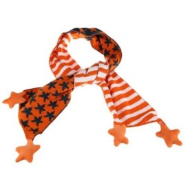CUTE STAR STRIPE PATTERN KNITTED WARM CHILDREN SCARF (ORANGE)