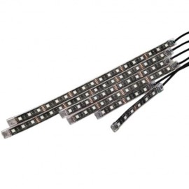 6PCS MULTI-COLOR REMOTE CONTROL MOTORCYCLE LED ATMOSPHERE LAMP WATER-RESISTANCE GLOW LIGHT