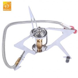 BULIN BL100 - B5 OUTDOOR GAS STOVE FOLDABLE COOKING CAMPING SPLIT BURNER (SILVER)
