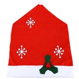 SANTA CLAUS CHRISTMAS HAT CHAIR COVER (RED)