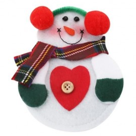 12PCS CHRISTMAS SNOWMAN CUTLERY HOLDER HOLIDAY DINNER TABLE DECORATION (COLORMIX)