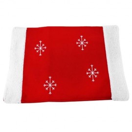 CHRISTMAS FOOD PLACEMAT SNOWFLAKE PATTERN DINNER PARTY DECORATION TABLE MAT (RED)