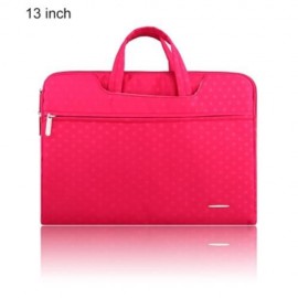 SSIMOO S818 2 IN 1 DOT PATTERN LAPTOP BAG TABLET ZIPPER POUCH SLEEVE FOR MACBOOK 13 INCH (