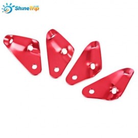 SHINETRIP CAMPING PICNIC HIKING 4PCS TRIANGULAR 3 HOLES ALUMINUM ALLOY PULL CLASP TENT ROP