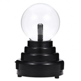 3 INCH TOUCH SENSITIVE LED PLASMA GLOBE BALL LAMP (BLACK)