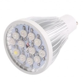 GU10 AC 85 - 265V 12W LED GROW LIGHT WITH 12 LEDS (SILVER)