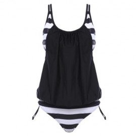 SEXY WIRELESS BIKINI STRIPE PRINT SWIMMING SUIT (STRIPE)