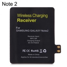 QI WIRELESS CHARGING TRANSMITTER RECEIVER FOR SAMSUNG GALAXY NOTE 2 (BLACK)