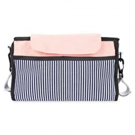 CONVENIENT CHILD CART LARGE STORAGE MOTHER BAG (PINK)