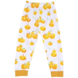 STYLISH HALLOWEEN LANTERN PRINT ELASTIC WAIST PANTS FOR BABY (WHITE)