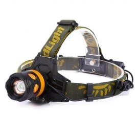DC 5V 20W 2000LM 3 MODES RECHARGEABLE LED FOCUS HEADLAMP FISHING LIGHT (BLACK AND ROSE GOL