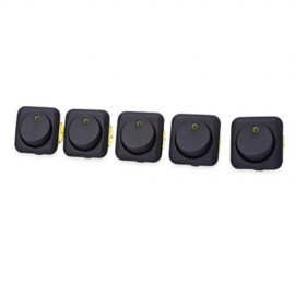 5PCS 12V CAR MOTORCYCLE LED ROUND ROCKER TOGGLE SWITCH