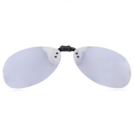 STYLISH COLOR COATED POLARIZED UNISEX SUNGLASSES CLIP (REFLECTIVE WHITE COLOR)
