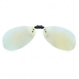 STYLISH COLOR COATED POLARIZED UNISEX SUNGLASSES CLIP (REFLECTIVE GOLD COLOR)