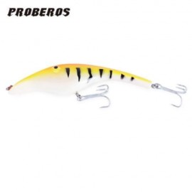 PROBEROS HARD FISH SHAPE FISHING CRANK BAIT (COLORMIX)