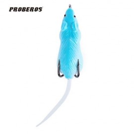 PROBEROS FR011 MOUSE SHAPE FISHING BAIT BIONIC LURE WITH HOOK (BLUE)