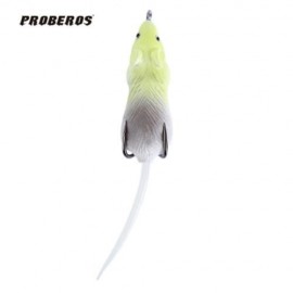 PROBEROS FR011 MOUSE SHAPE FISHING BAIT BIONIC LURE WITH HOOK (YELLOW)