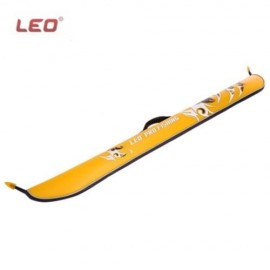 LEO WATER RESISTANT PORTABLE COLLAPSIBLE FISHING ROD BAG CASE WITH WIDE OPENING (YELLOW)