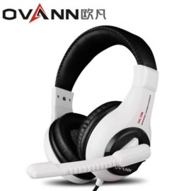 OVANN X3 PROFESSIONAL GAMING HEADSETS WITH MICROPHONE VOLUME CONTROL (WHITE AND BLACK)