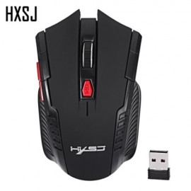 HXSJ X20 2400DPI 2.4GHZ WIRELESS 6 BUTTONS OPTICAL GAMING MOUSE (BLACK)