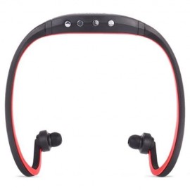 PORTABLE STEREO SPORT MP3 PLAYER SUPPORT TF CARD FM RADIO HEADPHONE (RED)