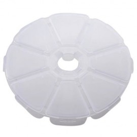8 GRIDS LITTLE JEWELRY CONTAINER STORAGE BOX FOR SMALL WATCH PARTS (TRANSPARENT)