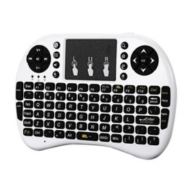 IPAZZPORT KP - 810 - 21F 2.4GHZ MINI WIRELESS QWERTY KEYBOARD WITH TOUCHPAD MOUSE (WHITE)