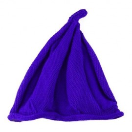 TRENDY TWISTED CHILD UNISEX WOOL KNITTING POINTED HAT (ROYAL)