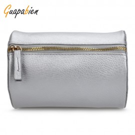 GUAPABIEN CYLINDER PATTERN SOLID COLOR DUAL PURPOES SHOULDER MESSENGER MINI BAG FOR WOMEN