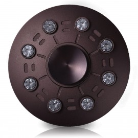 FAUX DIAMOND UFO SAUCER SHAPE FIDGET METAL SPINNER