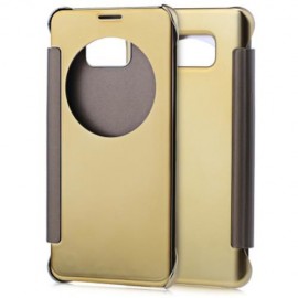 LUXURY MIRROR FLIP COVER HARD PC CASE WITH AUTO SLEEP WAKE UP FUNCTION FOR SAMSUNG NOTE 5 