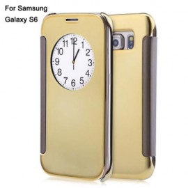 LUXURY MIRROR FLIP COVER HARD PC CASE WITH AUTO SLEEP WAKE UP FUNCTION FOR SAMSUNG GALAXY 