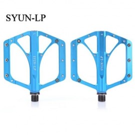 SYUN-LP PAIRED FASHION ALUMINUM ALLOY BIKE PEDAL FOR MOUNTAIN ROAD BICYCLE (BLUE)