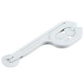 FONDANT CAKE DECORATING SUGAR CRAFT WHEEL EMBOSSER ROUND PAD LACE CUTTER TOOL (MILK WHITE)