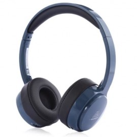 MARROW 303B WIRELESS BLUETOOTH 4.0 HEADBAND HEADPHONES VOLUME CONTROL SUPER BASS (BLUE)