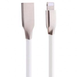 8 PIN ALUMINUM ALLOY COPPER CORE TRANSFER DATA SYNCHRONIZATION CHARGING CORD 0.9M (WHITE)