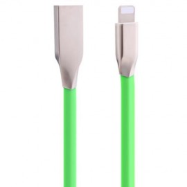 8 PIN ALUMINUM ALLOY COPPER CORE TRANSFER DATA SYNCHRONIZATION CHARGING CORD 0.9M (GREEN)