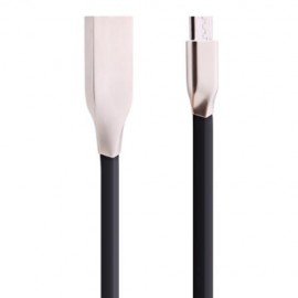 MICRO USB  ALUMINUM ALLOY COPPER CORE TRANSFER DATA SYNCHRONIZATION CHARGING CORD 0.9M (BL