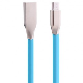MICRO USB  ALUMINUM ALLOY COPPER CORE TRANSFER DATA SYNCHRONIZATION CHARGING CORD 0.9M (BL