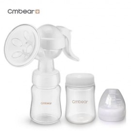 CMBEAR MULTIFUNCTIONAL PORTABLE BPA FREE ADJUSTABLE ADVANCED MANUAL BREAST PUMP (WHITE)