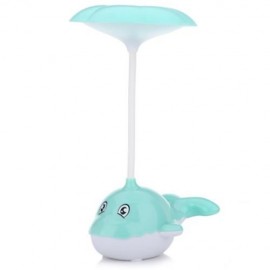 PORTABLE WHALE EYE-PROTECTION 2.5W LED DESK LAMP TOUCH CONTROL 3 DIMMABLE NIGHT LIGHT (GRE