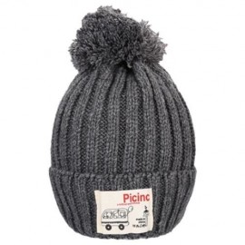 STYLISH CLOTH STICKING VENONAT LADIES WARM KNITTED HAT (GRAY)