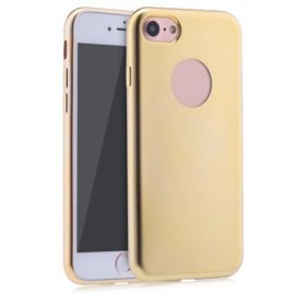 FROSTED ELECTROPLATE PLATING TPU PROTECTIVE BACK COVER FOR IPHONE 7 4.7 INCH (GOLDEN)