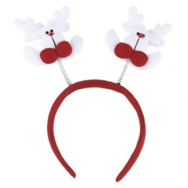 SWEET CHRISTMAS GIFT CARTOON DESIGN HEADWEAR ELASTIC DOUBLE HEAD BUCKLE HEADBAND (DEER)