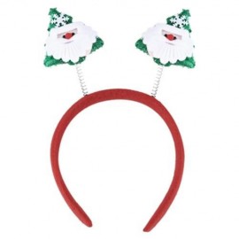 SWEET CHRISTMAS GIFT CARTOON DESIGN HEADWEAR ELASTIC DOUBLE HEAD BUCKLE HEADBAND (OLD MAN)