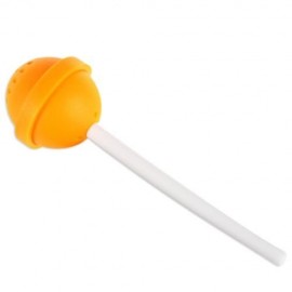 CREATIVE COLORFUL SWEET CANDY SHAPE SILICONE TEA INFUSER FILTER STRAINER (SWEET ORANGE)