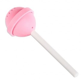 CREATIVE COLORFUL SWEET CANDY SHAPE SILICONE TEA INFUSER FILTER STRAINER (PINK)