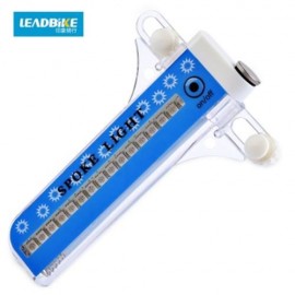 LEADBIKE BICYCLE WHEEL 21 FLASH PATTERNS 32PCS LEDS NIGHT SPOKE LIGHT LAMP (BLUE)