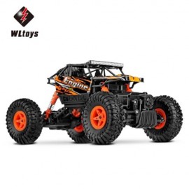 WLTOYS 18428 - B 1:18 SCALE 2.4G 4WD RC OFF-ROAD CAR CRAWLER (DARKSALMON)